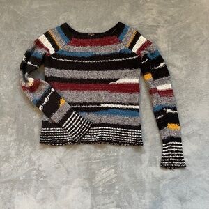Free People Wool Blend Striped Sweater Women's XS